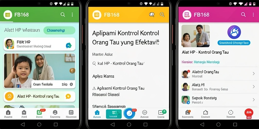 Tampilan antarmuka FB168 yang mudah digunakan untuk kontrol orang tua.