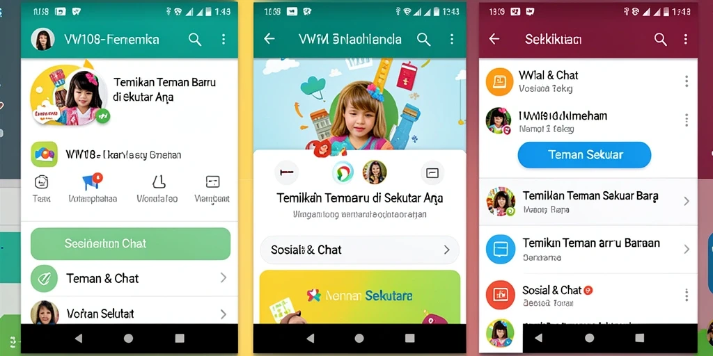 Tampilan antarmuka pengguna VW108 yang menarik dan intuitif.